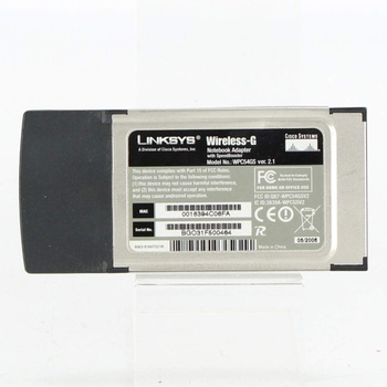 PCMCIA WLAN karta Linksys WPC54GS