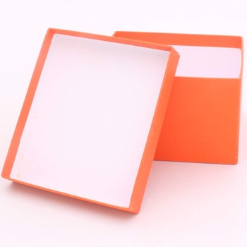 Dárková krabička papírová oranžová