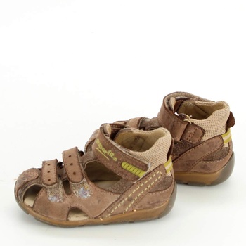 Dětské sandály Superfit kožené hnědé