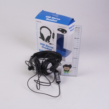 Sluchátka na uši LogiLink USB Stereo Headset