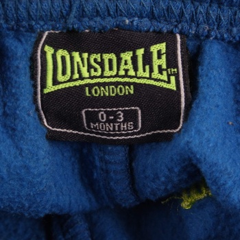 Dětské tepláky Lonsdale modré barvy
