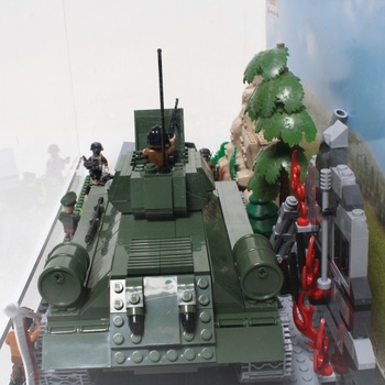 Stvebnice Cobi tank s vojáčky