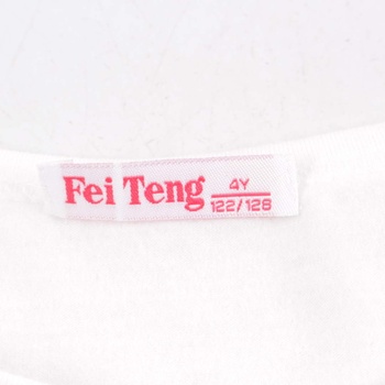 Dětské tričko Fei Teng bílé s potiskem 