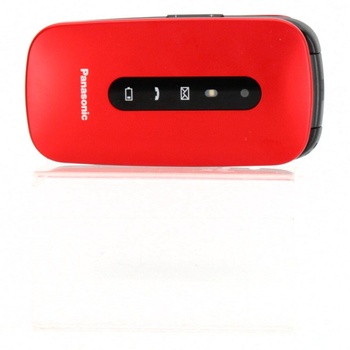 Červený mobil Panasonic KX-TU456EXRE 