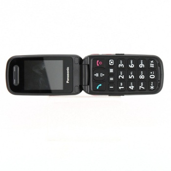 Červený mobil Panasonic KX-TU456EXRE 