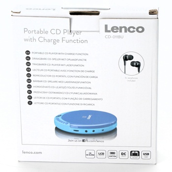 Discman Lenco CD-011 modrý