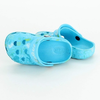 Dětské pantofle Coqui modré s obrázky