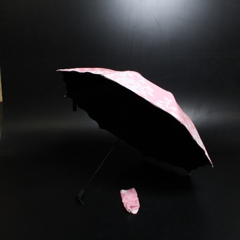 Deštník Lirener ‎C0019PK růžový motýlí vzor