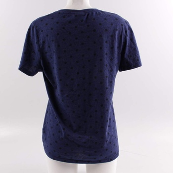 Dámské tričko H&M modré s puntíky