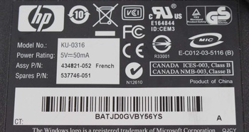 Klávesnice HP KU-0316 USB