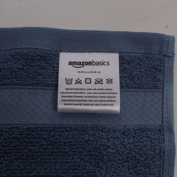 Sada modrých ručníků AmazonBasics 