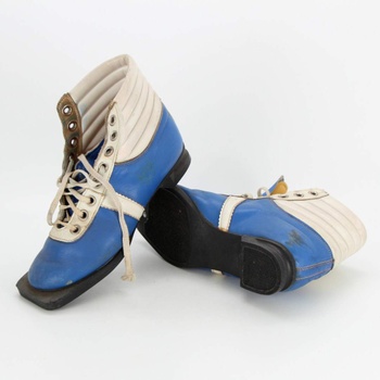 Běžkařské boty modrobílé 