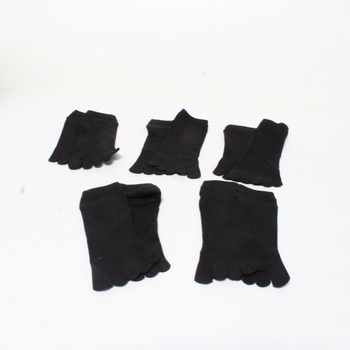 Prstové ponožky Moamun Low Cut 5 párů černé