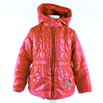 Dívčí bunda Lupilu červené barvy