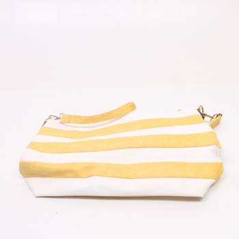 Dámská kabelka bílo-žlutá