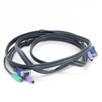 Propojovací kabel VGA F/M + 2x PS/2 300 cm
