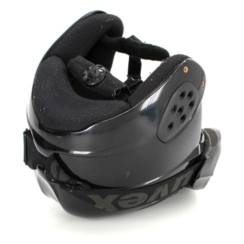 Lyžařská helma s brýlemi Uvex černé barvy
