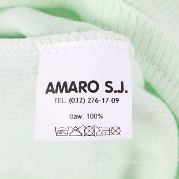 Dětské body Amaro s dlouhým rukávem zelené