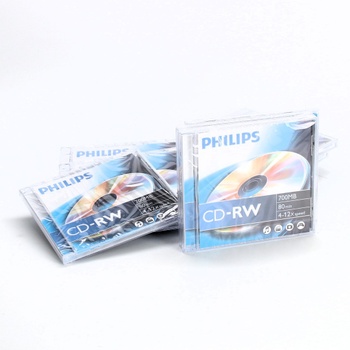 10 ks CD-RW Philips 700MB