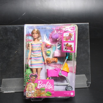 Panenka Barbie GHV92 s kočárkem