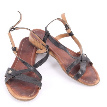 Dámské sandále Tamaris černo-hnědé