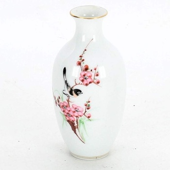 Porcelánová váza s čínským dekorem ptáka