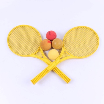 Badmintonový set žlutý s míčky 