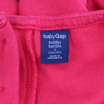 Dětské šaty Baby GAP odstín červené
