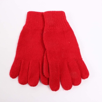Dětské rukavice červené a růžové 3 ks