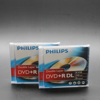Sada médií Philips DVD + R DL 5 ks
