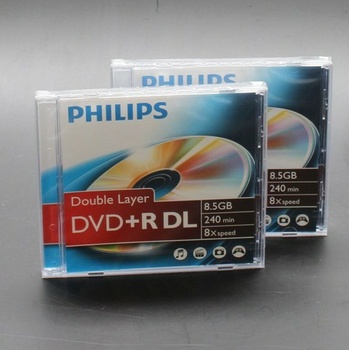 Sada médií Philips DVD + R DL 5 ks