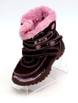 Zimní dívčí boty s kožíškem