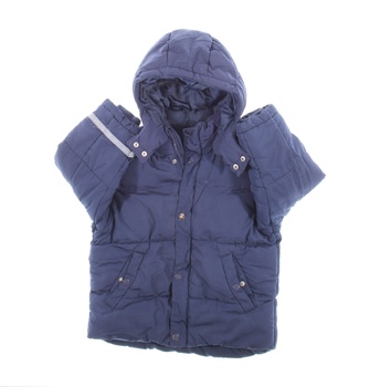 Dětská zimní bunda H&M modrá s kapucí