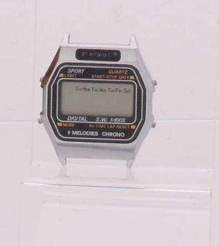 Starší digitální hodinky bez řemínku