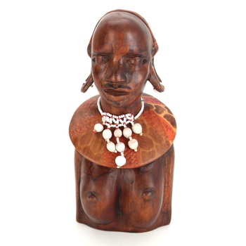 Dřevěná soška domorodé ženy