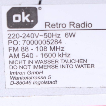 Radiopříjímač OK retro radio OWR 220-B