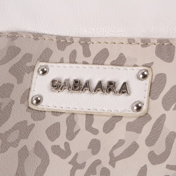 Dámská kabelka Gabaara bílá/tygrovaný vzor