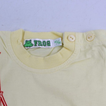 Dětské tričko FROG žluté s bruslí
