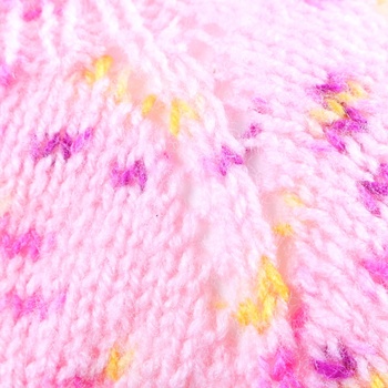 Dětský svetr pletený růžový melírovaný 