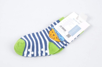 Dětské ponožky Aura.Via modré s proužky