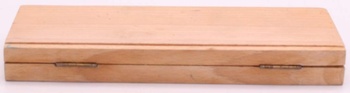 Sada - štětce, inkoustová pera v dřevěném pouzdru