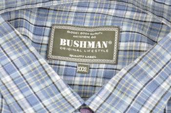 Pánská košile Bushman kostkovaná modrá