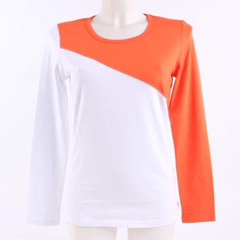 Dámské tričko Yagoo oranžovo bílé