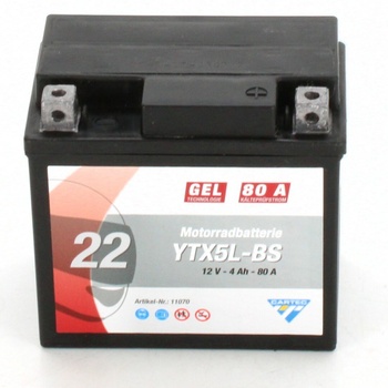 Baterie Cartec YTX5L-BS, 4 Ah