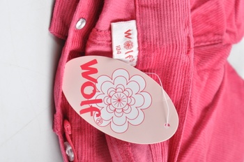 Dívčí manžestrové kalhoty Wolf T2021 růžové