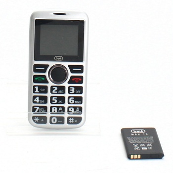 Mobilní telefon Trevi MAX 10, stříbrný