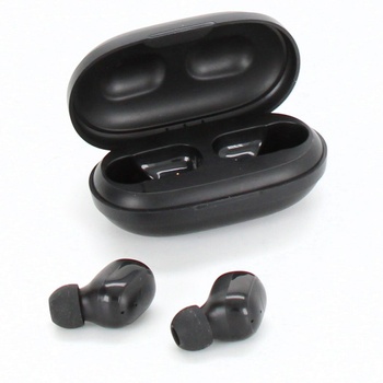 Bezdrátová sluchátka černá s krabičkou