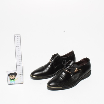 Pánská společenská obuv/polobotky černé 43