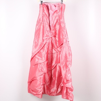 Dámské plesové šaty růžové s mašlí