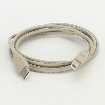 USB kabel A-B šedý 200 cm      
